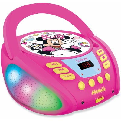 Lexibook Svítící Bluetooth CD přehrávač Myška Minnie