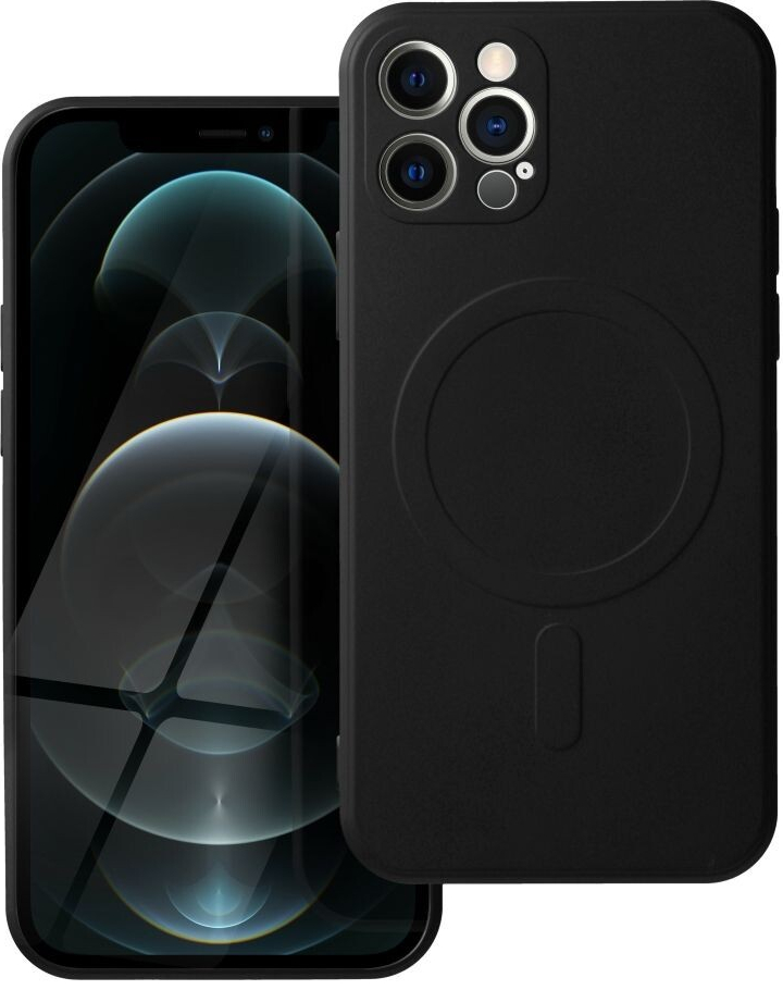 Pouzdro Smarty Mag silikonové s MagSafe iPhone 12 Pro černé