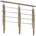 Scobax Zábradlí podestové Beech Steel buk / nerezová ocel 300 cm 29526 – Sleviste.cz