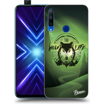 Pouzdro Picasee silikonové Honor 9X - Wolf life černé – Zboží Mobilmania