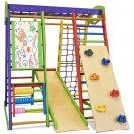 KinderSport hrací sestava Eco s ribstole, skluzavkou a lezeckou stenou – Sleviste.cz