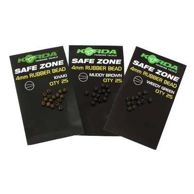 Korda Gumové korálky Rubber Bead 4mm Brown 25ks – Zboží Dáma