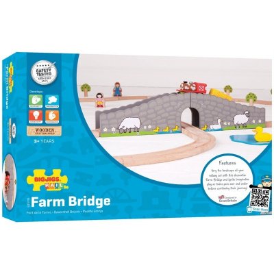 Bigjigs Farma most s tunelem Rail – Zboží Dáma