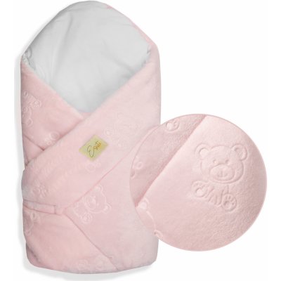 Esito Mikroplyšová zavinovačka pro miminko Bear Cameo pink růžová – Hledejceny.cz