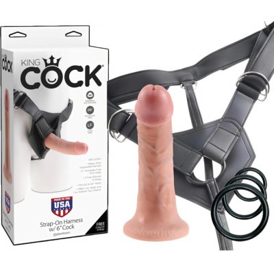 Pipedream King Cock Strap on Harness w/ 6" Cock – Zboží Dáma
