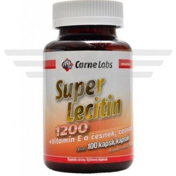 Carne Labs Super Lecitin 1200 + Vitamín E + česnek 100 kapslí