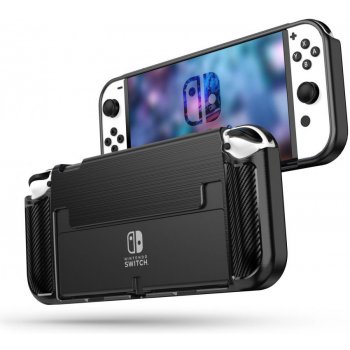 Pouzdro TECH-PROTECT TPUCARBON NINTENDO SWITCH OLED černé