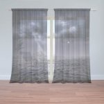 Sablio Záclony Bouře nad mořem: 2ks 150x250cm – Hledejceny.cz