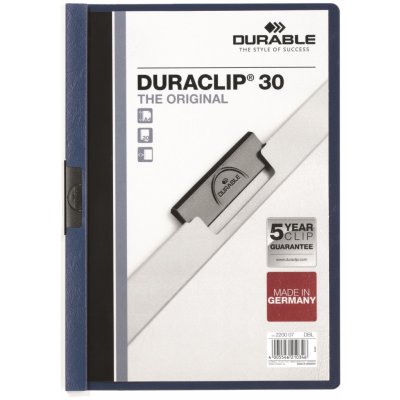 Durable Duraclip 30 A4 Desky s klipem tmavě modré