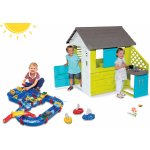 Smoby set domeček Pretty Blue s letní kuchyňkou a vodní dráha AquaPlay MegaBridge s loďkami 810703-41 – Sleviste.cz
