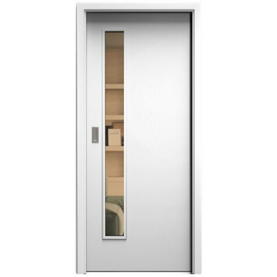 Sapeli Elegant Komfort M60 posuvné bílá perla 80 x 210 cm Planibel bronz – Hledejceny.cz