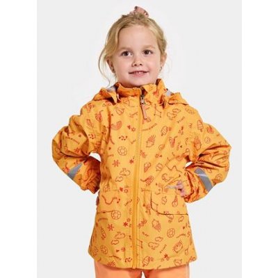 Didriksons Norma doodle Dětská nepromokavá bunda papaya orange – Zboží Mobilmania