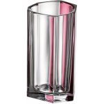 Crystal Bohemia KŘIŠŤÁLOVÁ VÁZA BOHEMIA BAZALT PINK LINE 250MM – Hledejceny.cz