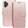 Pouzdro a kryt na mobilní telefon Pouzdro Forcell MEZZO Book SAMSUNG Galaxy A32 5G mandala zlato růžové