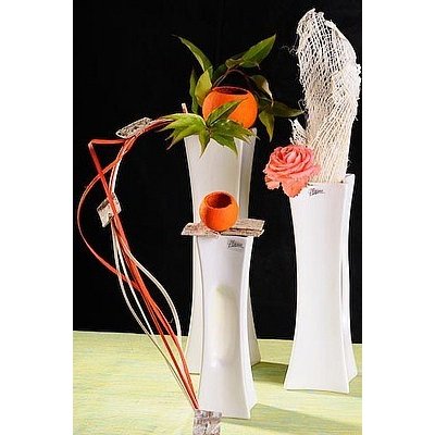 Váza X-VASE bílá 25 cm – Hledejceny.cz