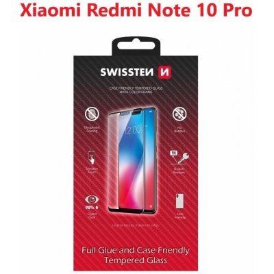 SWISSTEN FULL GLUE XIAOMI REDMI NOTE 10 PRO 54501807 – Zboží Živě