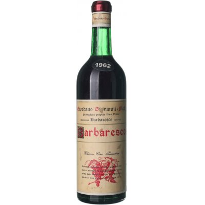 Giordano Giovanni & Figli Barbaresco suché červené 1962 0,75 l (holá láhev) – Hledejceny.cz