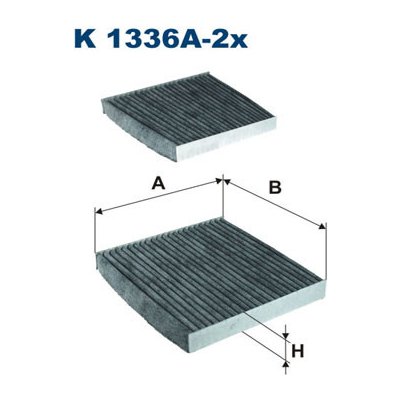 Filtr, vzduch v interiéru FILTRON K 1336A-2x – Hledejceny.cz