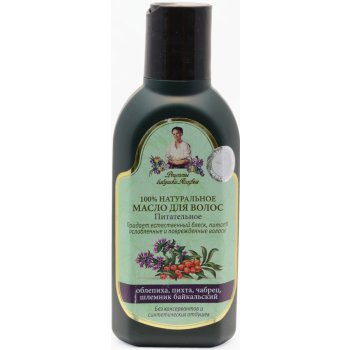 Babička Agafia 100% Přírodní vlasový olej vyživující 150 ml