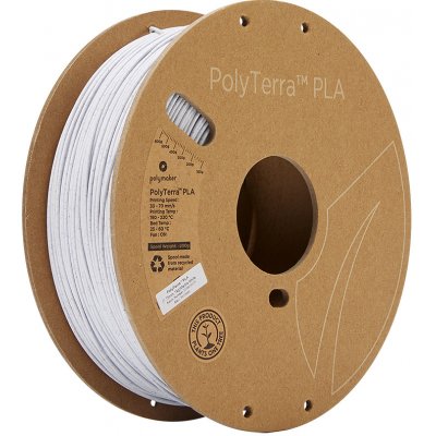 Polymaker PolyTerra PLA 1.75mm Marble White 1kg
