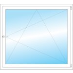 OKNA HNED Plastové okno 130x117 cm bílé otevíravé a sklopné pravé – Hledejceny.cz