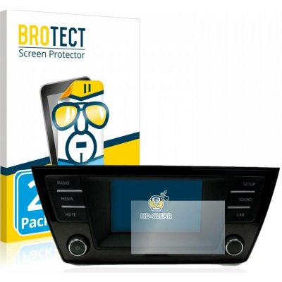 Ochranné fólie 2x BROTECT HD-Clear Screen Protector for Skoda Fabia 3 Radio Swing | Zboží Auto