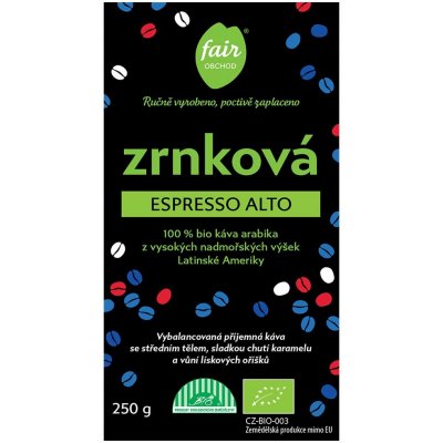 Fairobchod Bio Espresso Alto 1 kg – Zbozi.Blesk.cz