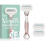 Gillette Venus Extra Smooth Sensitive Rose Gold + 2 ks hlavic – Zboží Mobilmania