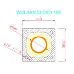 Wulkan Komínová sestava CI-eko 160 90° 10,5 m – Zboží Dáma