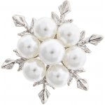 Biju Brož vločka s perlami 9002098-1 – Zbozi.Blesk.cz