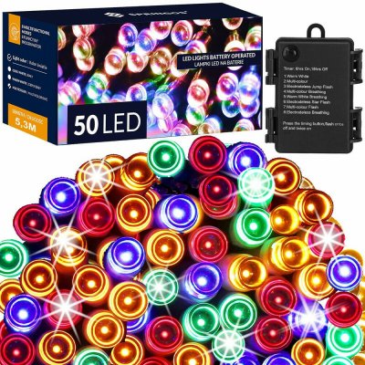 Springos CL4107 LED SVĚTLA NA BATERIE 50 LED – Hledejceny.cz
