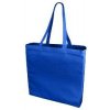 Nákupní taška a košík Bavlněná nákupní taška zpevněné dno královská modrá