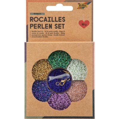 Rokajlové korálky - set - 90 g - "Mermaid" – Sleviste.cz