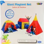 iPlay Stanový set 5v1 2 tunely vigvam domek – Zboží Dáma