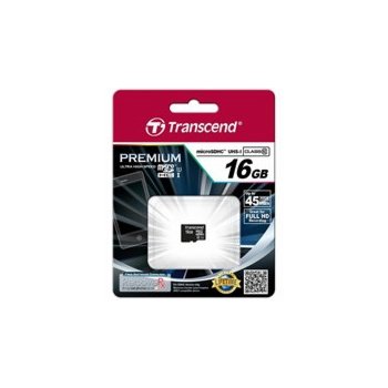 Transcend microSDHC 16 GB UHS-I U1 TS16GUSD300S