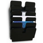 DURABLE Zásobník na prospekty FLEXIPLUS 6 A4 na šířku černý – Zbozi.Blesk.cz