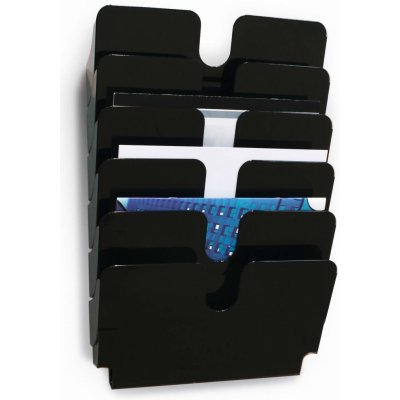 DURABLE Zásobník na prospekty FLEXIPLUS 6 A4 na šířku černý – Zbozi.Blesk.cz