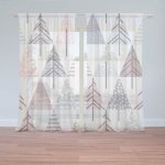 Sablio Záclony Barevné stromky: 2ks 150x250cm – Hledejceny.cz