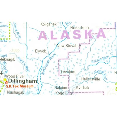 Aljaška Alaska 1:2m mapa RKH – Hledejceny.cz