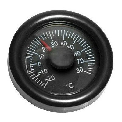 Teploměr kulatý černý LAMPA 48 x 10 mm – Zboží Mobilmania