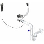 Sifon 3 1/2 " pro granitové dřezy s extra úsporou místa a s exc. ovladačem (clic-clac) – Sleviste.cz