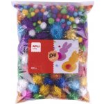 Samolepicí Pom Pom kuličky APLI Jumbo mix velikostí a barev 500 ks – Zboží Mobilmania