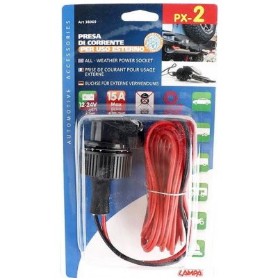 Zásuvka do každého počasí PX-2, 12/24V LAMPA – Zboží Živě