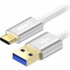 AlzaPower APW-CBTC0070S AluCore USB-C 3.2 Gen 1, 0.5m, stříbrný