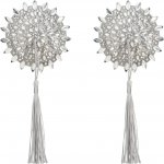 Obsessive Nálepky na bradavky Mistiqua Stříbrná Uni – Zboží Dáma