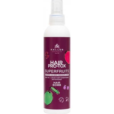 Kallos Cosmetics Hair Pro-Tox Superfruits Hair Bomb posilující bezoplachový kondicionér na vlasy 200 ml – Zboží Mobilmania