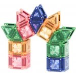 Cleverclixx Magnetická stavebnice mini - cestovní PASTEL (28 ks) – Hledejceny.cz