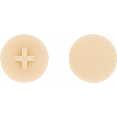 Plastová krytka na šrouby/vruty TX20 světle hnědá pr. 11,5 mm, 30 ks – Hledejceny.cz