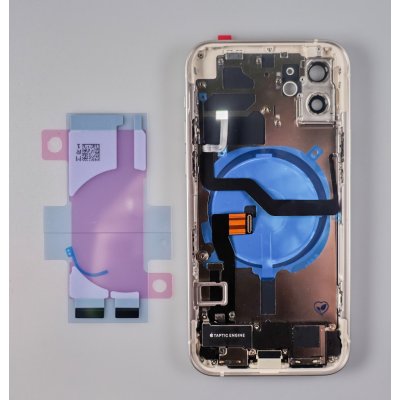 Kryt Apple iPhone 12 zadní + střední bílý – Sleviste.cz