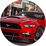 Jedlý papír GTA Ford Mustang červený 19,5 cm - Pictu Hap